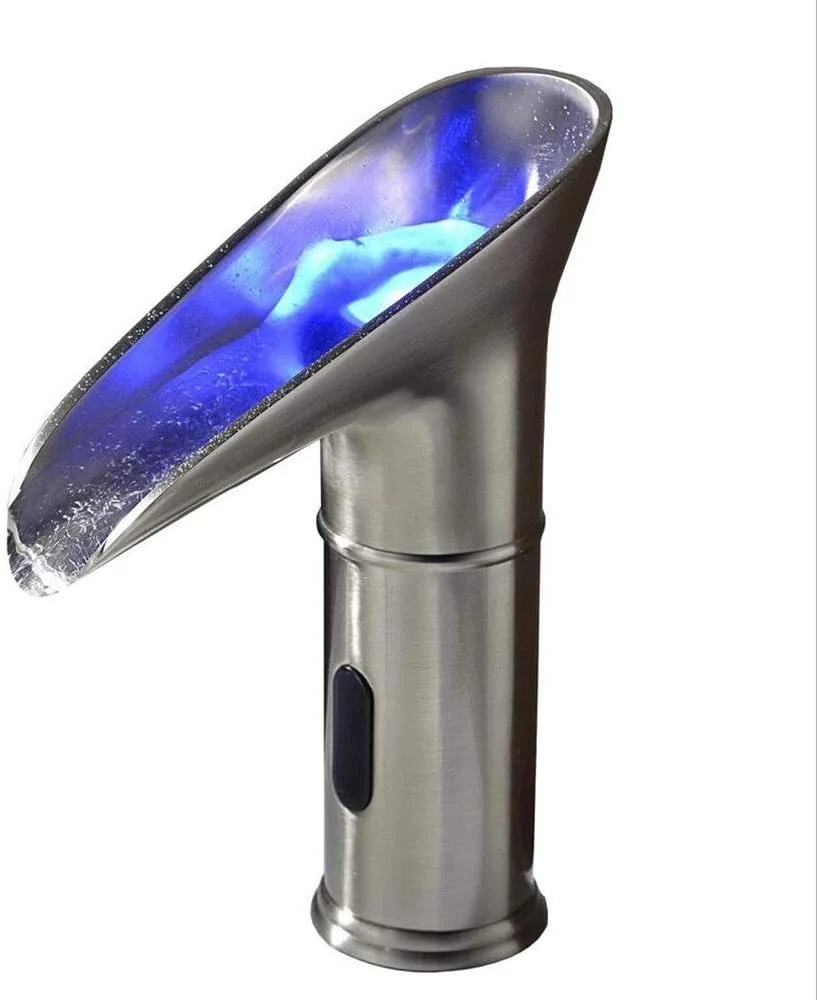 شیر آب سنسوردار تمام مسی، شیر آب حوضچه LED، شیر آب سنسوردار بار حمام، مواد سازگار با محیط زیست و سالم، ظاهری ساده و ظریف شیر آب سنسوردار تمام مسی، شیر آب حوضچه LED، شیر آب سنسوردار بار حمام، مواد سازگار با محیط زیست و سالم، ظاهری ساده و ظریف