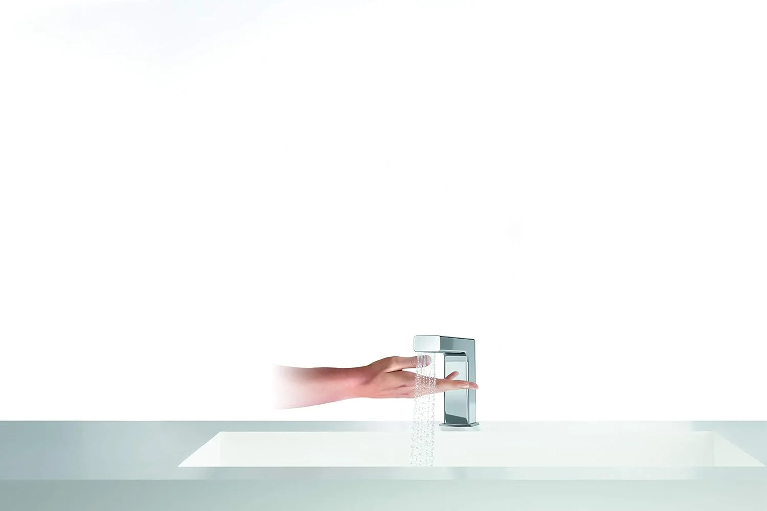 شیر آب سنسوردار بدون لمس فلزی Kohler 72867IN-ND-CP، نقره ای، روکش کروم