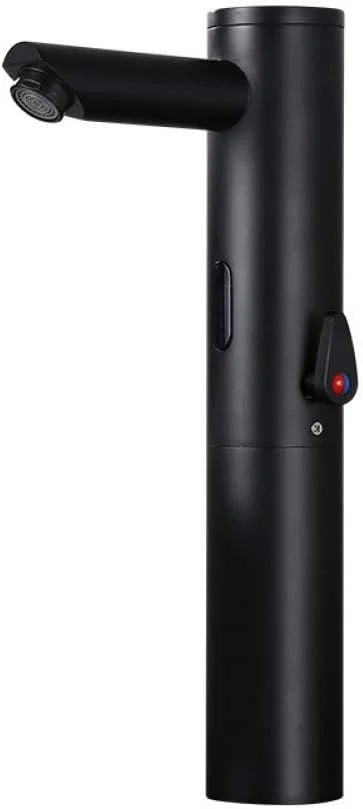 شیر آب اتوماتیک سنسوردار HommomH YHSGY مسی مشکی، شیر روشویی آب گرم و سرد