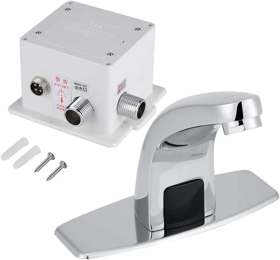 شیر آب اتوماتیک مادون قرمز MOOYTT برای سینک ظرفشویی و حمام به همراه جعبه کنترل