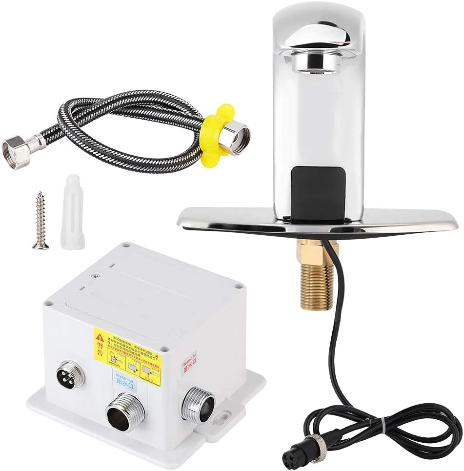 شیر آب سنسوردار، شیر آب اتوماتیک G1/2 اینچ بدون تماس برای آشپزخانه و حمام منزل و هتل