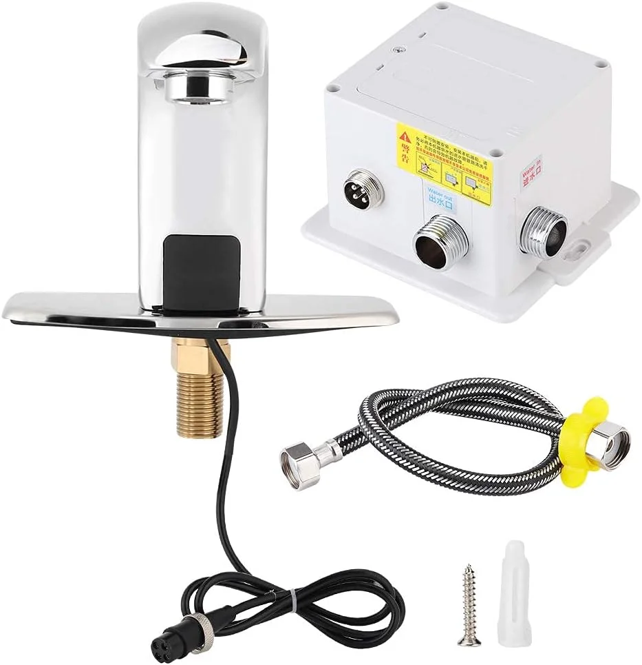 شیر آب سنسوردار، شیر آب اتوماتیک G1/2 اینچ بدون تماس برای آشپزخانه و حمام منزل و هتل