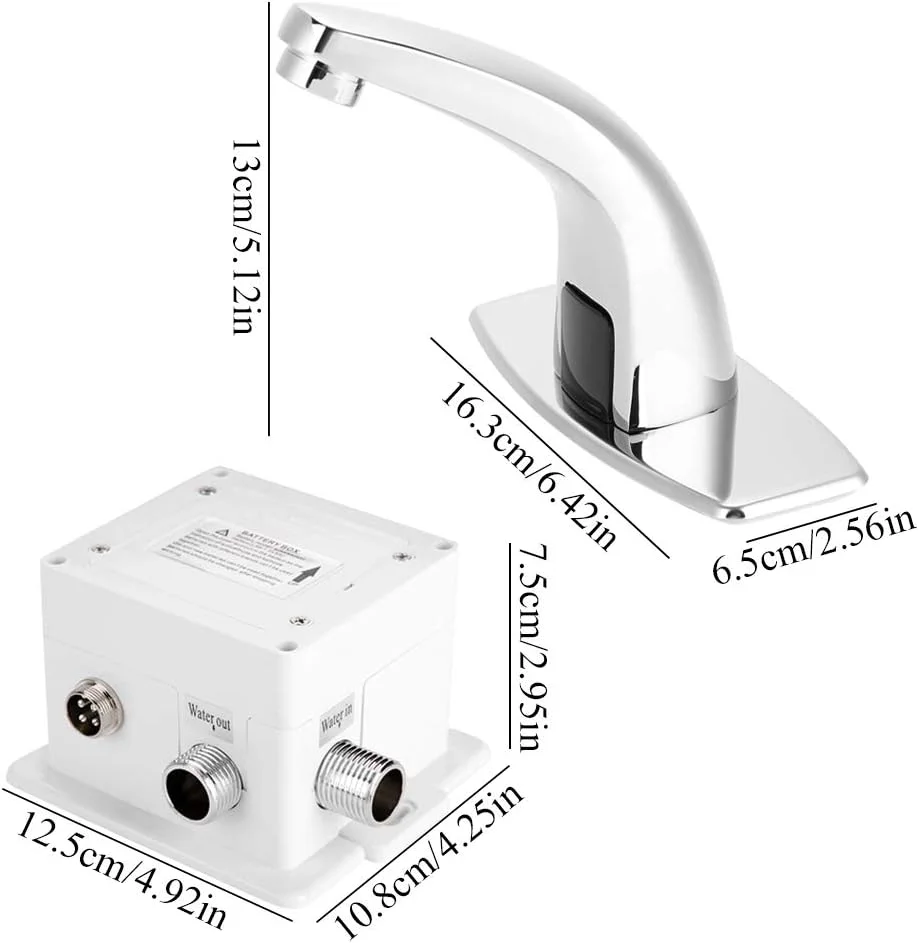 شیر آب سنسوردار، شیر آب بادوام صرفه جویی در مصرف آب صرفه جویی در انرژی تمیز بدون دست برای سینک حمام