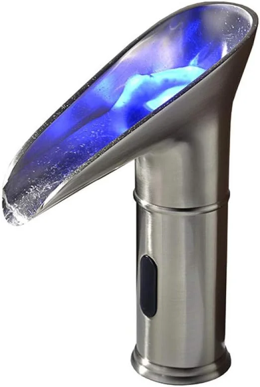 شیر آب حوضچه سنسور دار کروی مسی HommomH YHSGY با چراغ ال ای دی