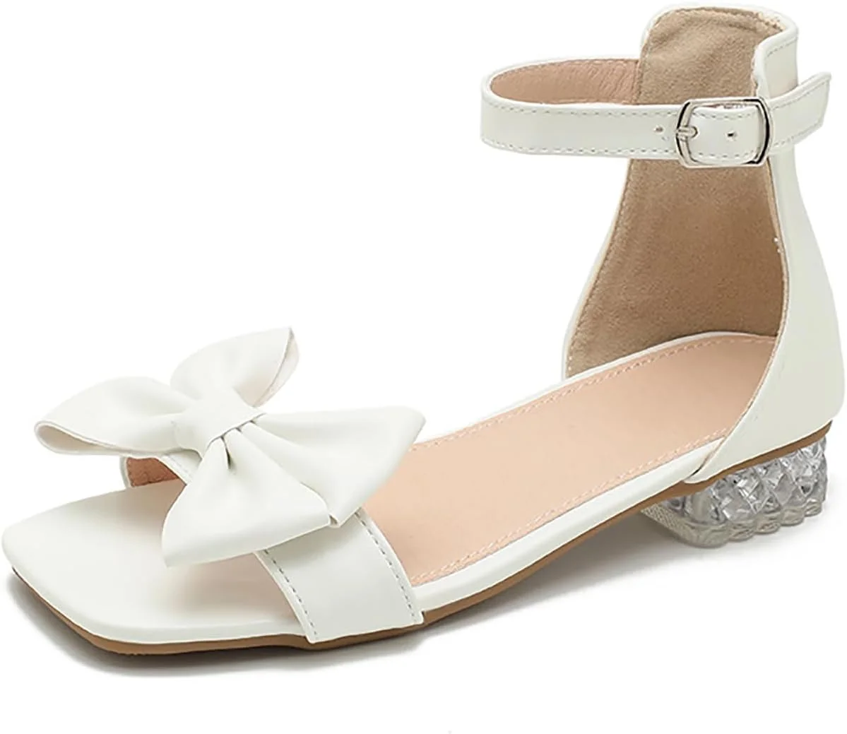 کفش مجلسی پاشنه دار دخترانه، صندل مری جین گلدار، کفش عروسی و مهمانی، کفش پرنسسی پاپیونی مناسب برای کودکان نوپا، کودکان کوچک و کودکان بزرگ