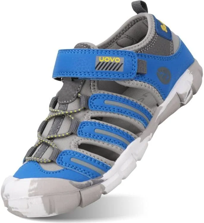 صندل های تابستانی پسرانه و دخترانه UOVO، صندل های ورزشی پیاده روی در فضای باز با پنجه بسته، سایز 23 تا 36