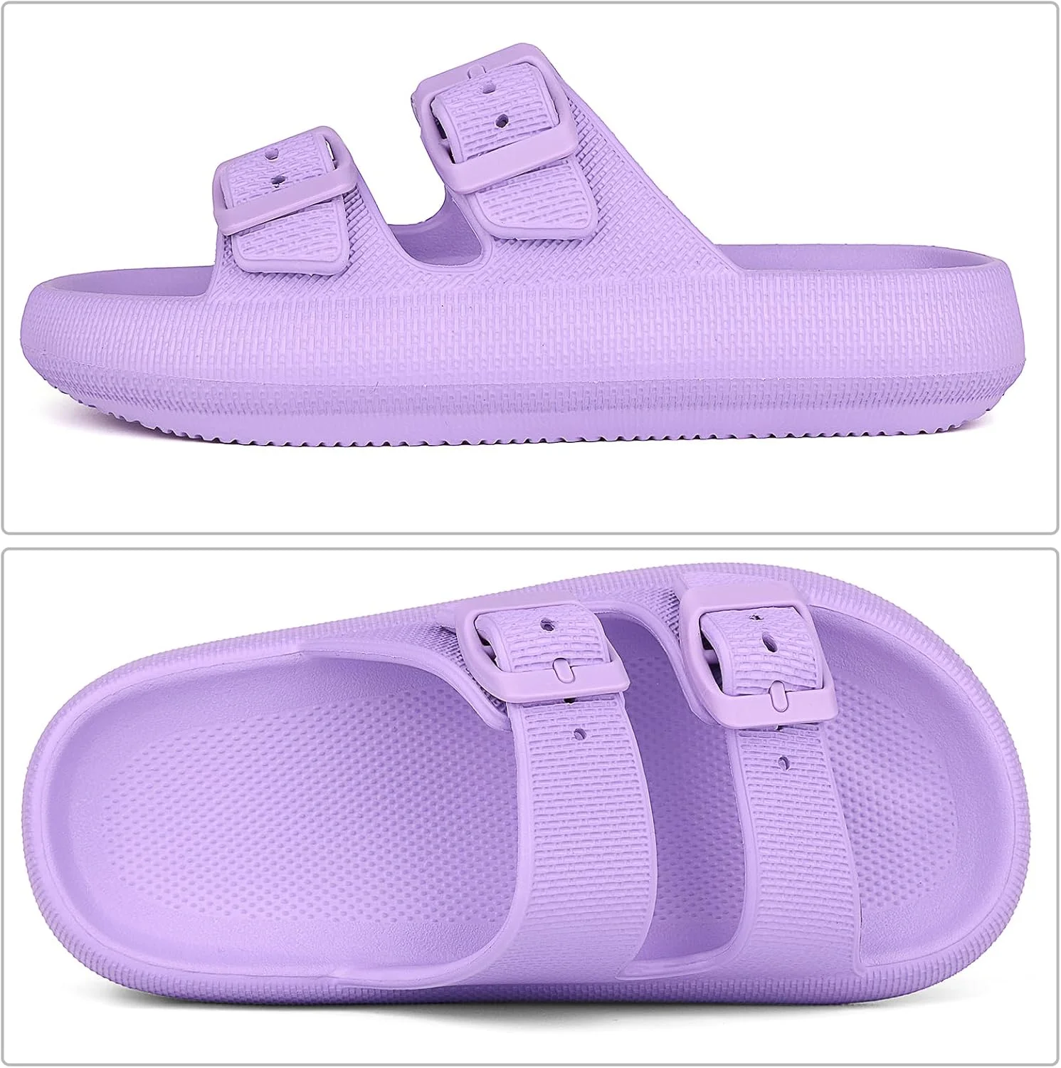 صندل های ابری سگکی بچگانه 丨 صندل های روفرشی پسرانه دخترانه 丨 دمپایی حمام ساحلی جوانان 丨 دمپایی تابستانی قابل تنظیم EVA (12 کودک کوچک - 7 کودک بزرگ)