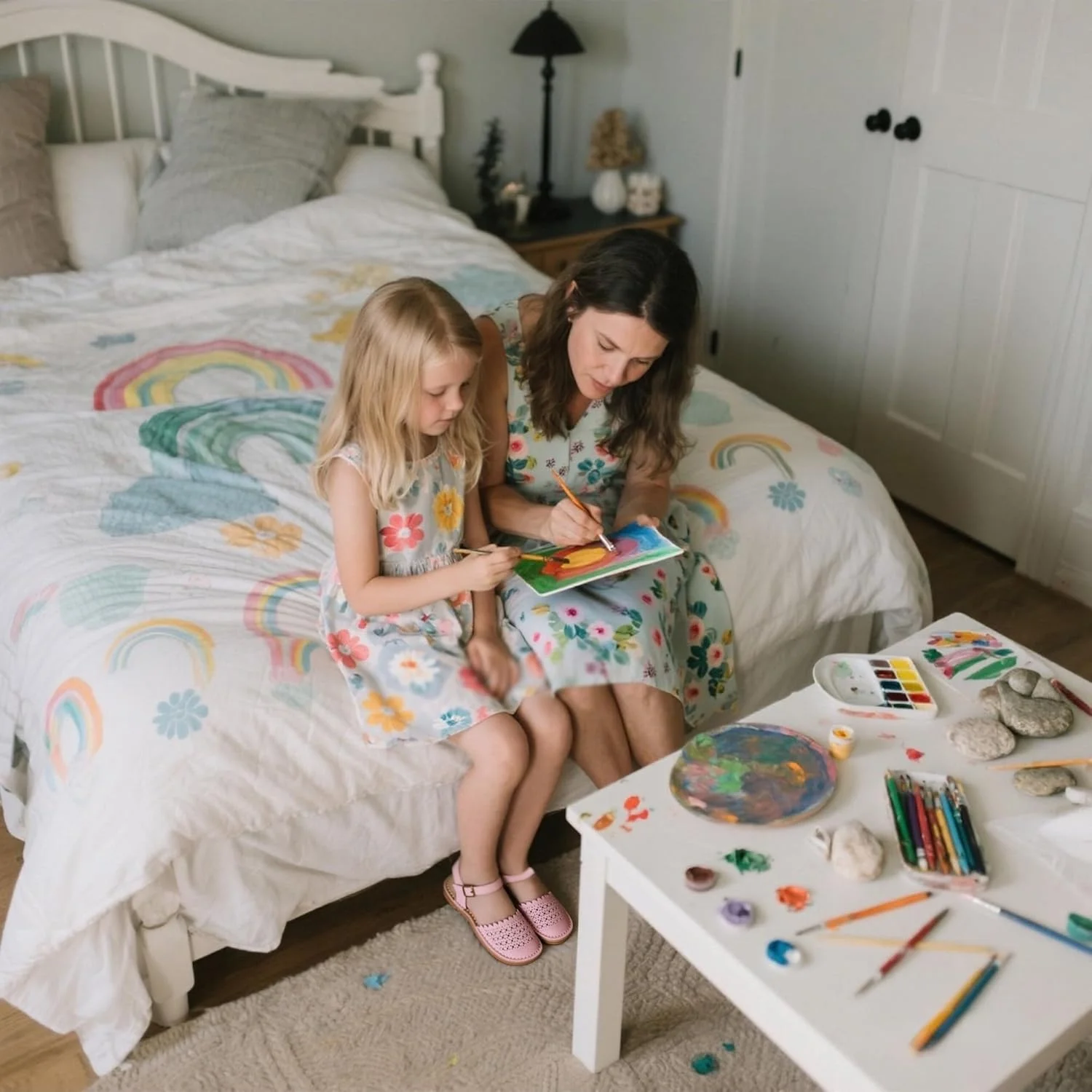 صندل های تابستانی دخترانه با طرح گل