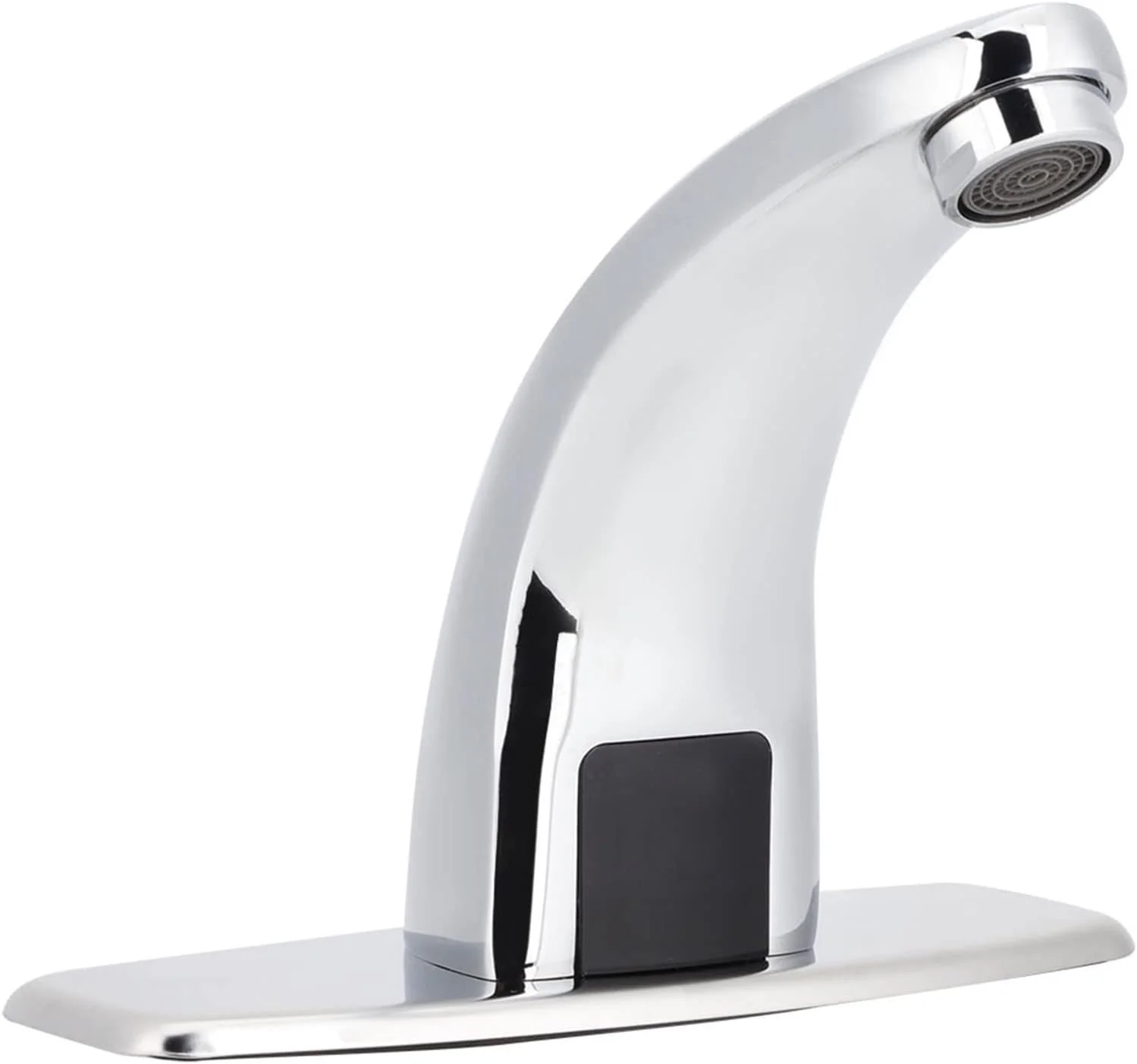 شیر آب اتوماتیک سنسوردار GUPE، شیر سینک بدون لمس تک ورودی آب G1/2 اینچ استیل ضد زنگ با جعبه کنترل تغذیه شده توسط باتری، شیر آب حمام برای مصارف خانگی و تجاری شیر آب اتوماتیک سنسوردار GUPE، شیر سینک بدون لمس تک ورودی آب G1/2 اینچ استیل ضد زنگ با جعبه کنترل تغذیه شده توسط باتری، شیر آب حمام برای مصارف خانگی و تجاری