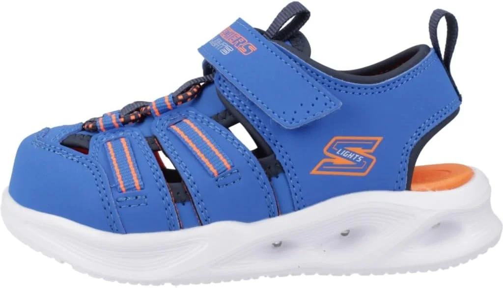 صندل پسرانه اسکچرز مدل Sola Glow، صندل تخت