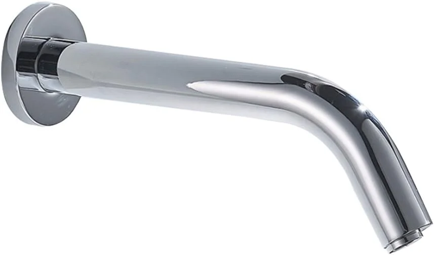 شیر آب اتوماتیک دیواری با حسگر، استیل ضد زنگ، با باتری DC، بدون لمس، مناسب حمام، کروم شیر آب اتوماتیک دیواری با حسگر، استیل ضد زنگ، با باتری DC، بدون لمس، مناسب حمام، کروم