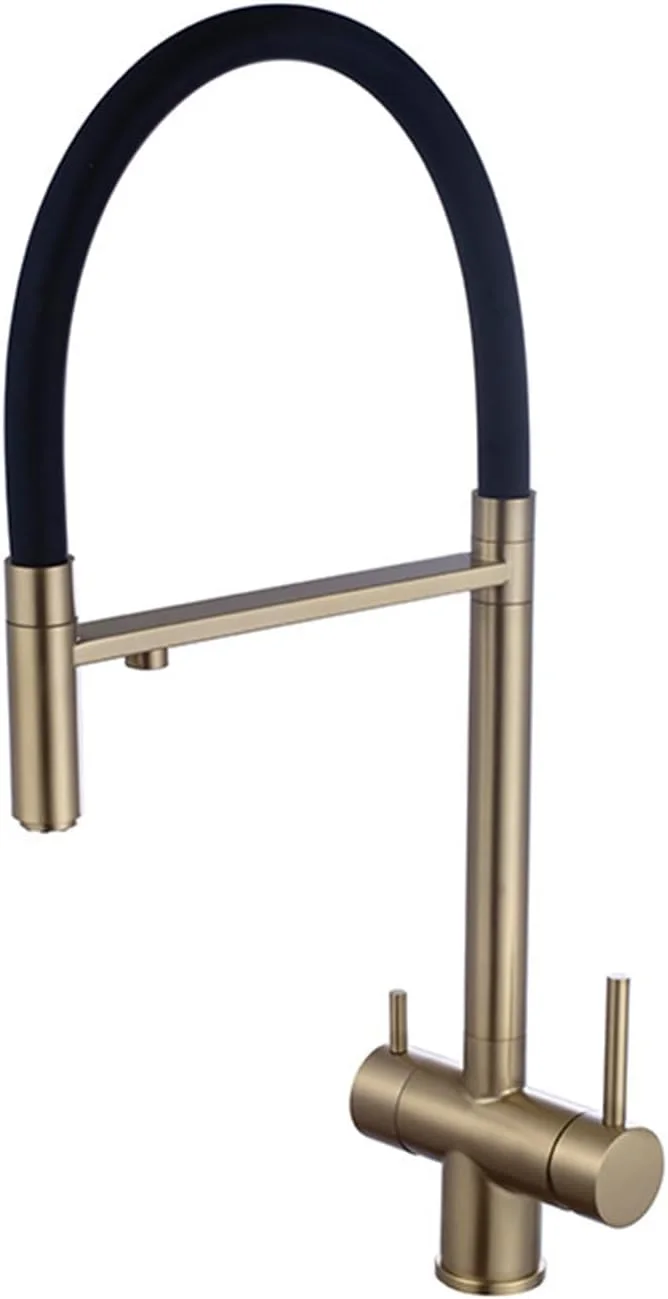 شیر آشپزخانه 3 راهی با فیلتر آب، شیر مخلوط کن آشپزخانه خاکستری با اسپری بیرون کشیدنی، شیر سینک آشپزخانه 3 در 1 با اهرم دوگانه و دهانه انعطاف پذیر بیرون کشیدنی، طلایی برس خورده شیر آشپزخانه 3 راهی با فیلتر آب، شیر مخلوط کن آشپزخانه خاکستری با اسپری بیرون کشیدنی، شیر سینک آشپزخانه 3 در 1 با اهرم دوگانه و دهانه انعطاف پذیر بیرون کشیدنی، طلایی برس خورده