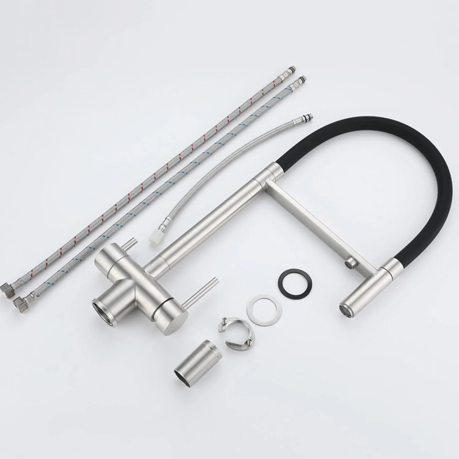 شیر آشپزخانه 3 راهی با فیلتر آب، شیر مخلوط کن آشپزخانه خاکستری با اسپری بیرون کشیدنی، شیر سینک آشپزخانه 3 در 1 با اهرم دوگانه و دهانه انعطاف پذیر بیرون کشیدنی، طلایی برس خورده شیر آشپزخانه 3 راهی با فیلتر آب، شیر مخلوط کن آشپزخانه خاکستری با اسپری بیرون کشیدنی، شیر سینک آشپزخانه 3 در 1 با اهرم دوگانه و دهانه انعطاف پذیر بیرون کشیدنی، طلایی برس خورده