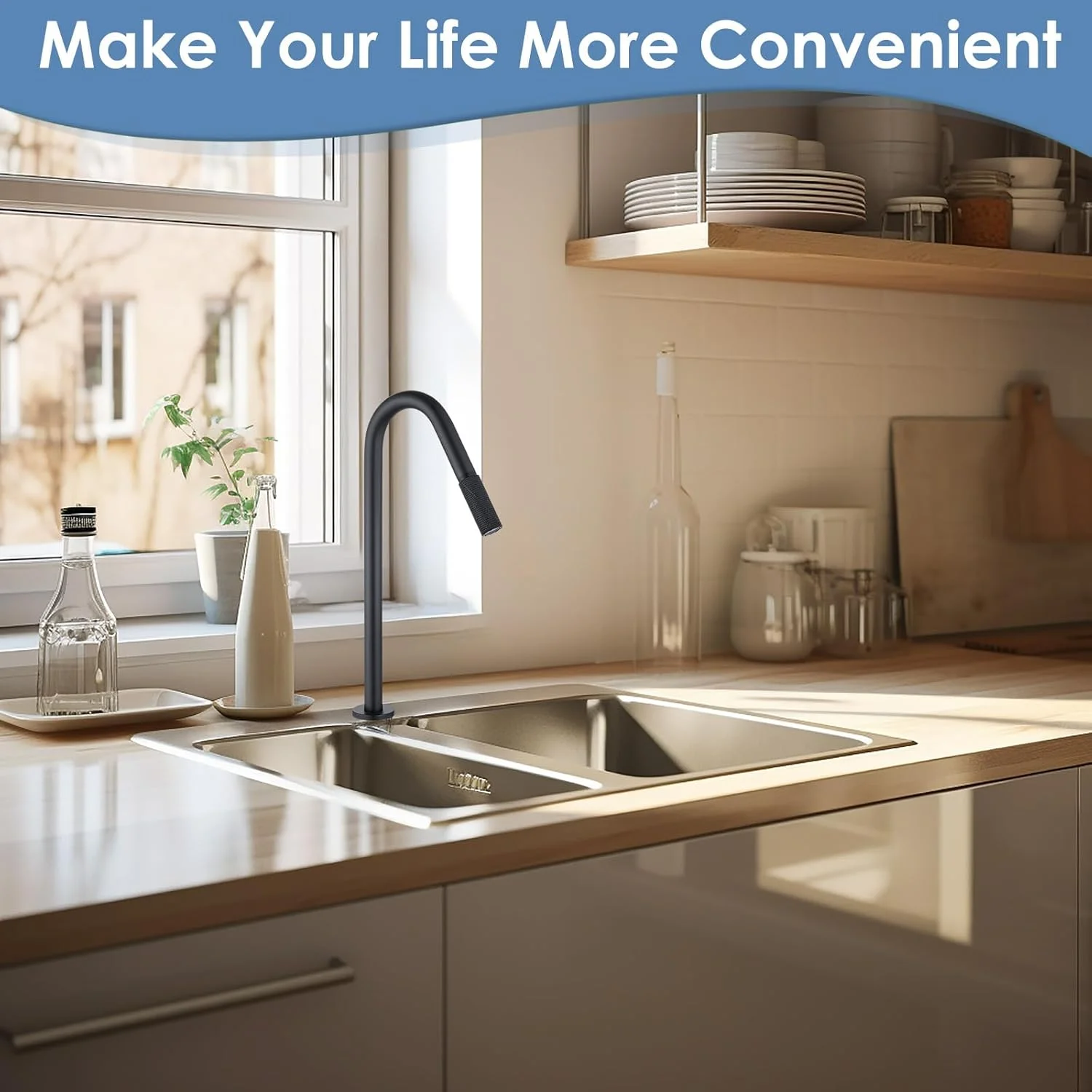 شیر آب آشامیدنی RO، شیر آب اسمز معکوس مشکی مات، شیر آب تصفیه شده، شیر آب سرد برای سینک آشپزخانه، بدون سرب استیل ضد زنگ شیر آب آشامیدنی RO، شیر آب اسمز معکوس مشکی مات، شیر آب تصفیه شده، شیر آب سرد برای سینک آشپزخانه، بدون سرب استیل ضد زنگ