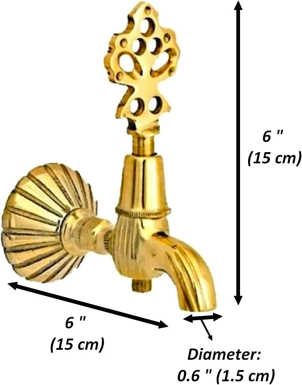 شیر آب عثمانی DLK - شیر حمام ترکی - شیر آب دیواری تزئینی حمام برنجی عتیقه، طلایی شیر آب عثمانی DLK - شیر حمام ترکی - شیر آب دیواری تزئینی حمام برنجی عتیقه، طلایی