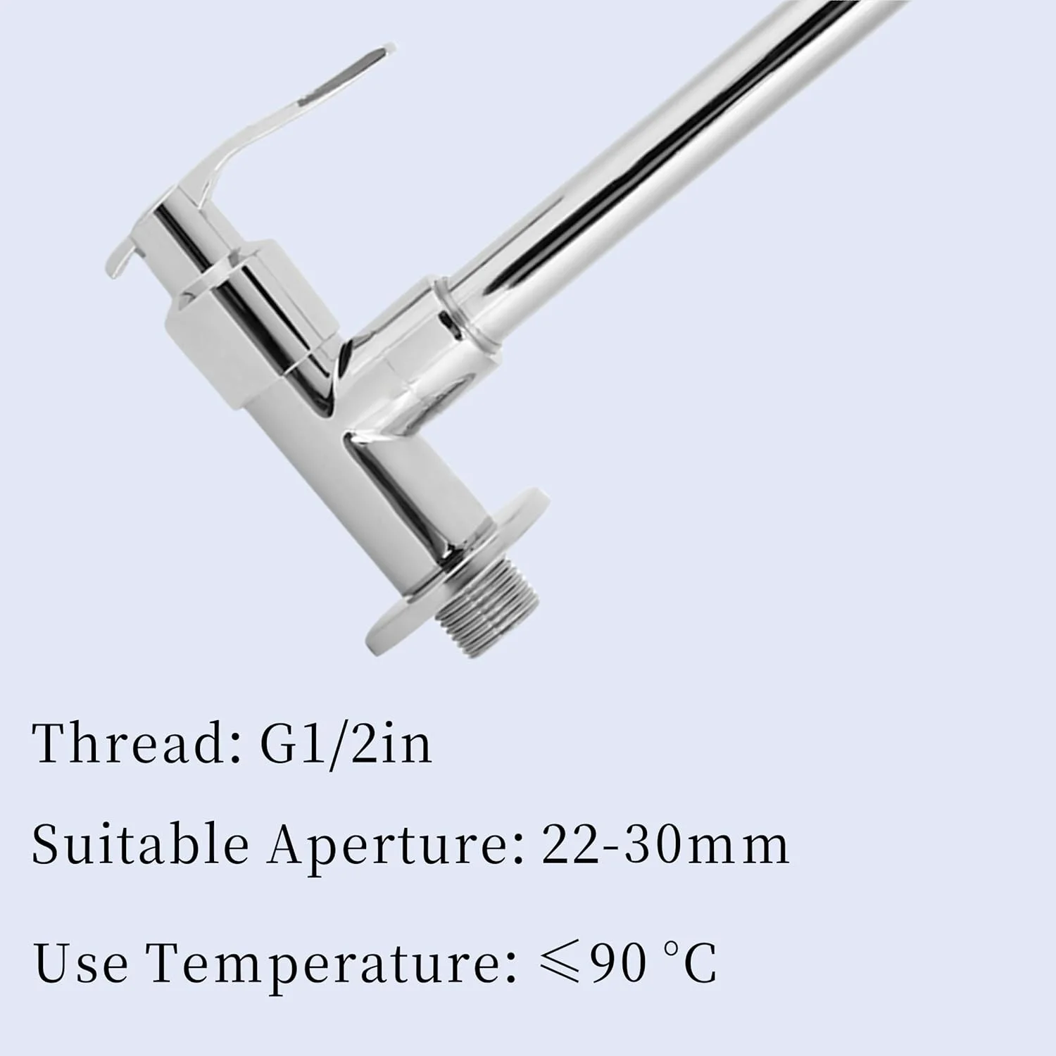 شیر آشپزخانه AUNMAS، شیر سینک ظرفشویی تک لوله ای سرد دیواری، چرخش 360 درجه، خروجی مسی، نقره ای (نصب دیواری، بدون شیر روشویی) شیر آشپزخانه AUNMAS، شیر سینک ظرفشویی تک لوله ای سرد دیواری، چرخش 360 درجه، خروجی مسی، نقره ای (نصب دیواری، بدون شیر روشویی)