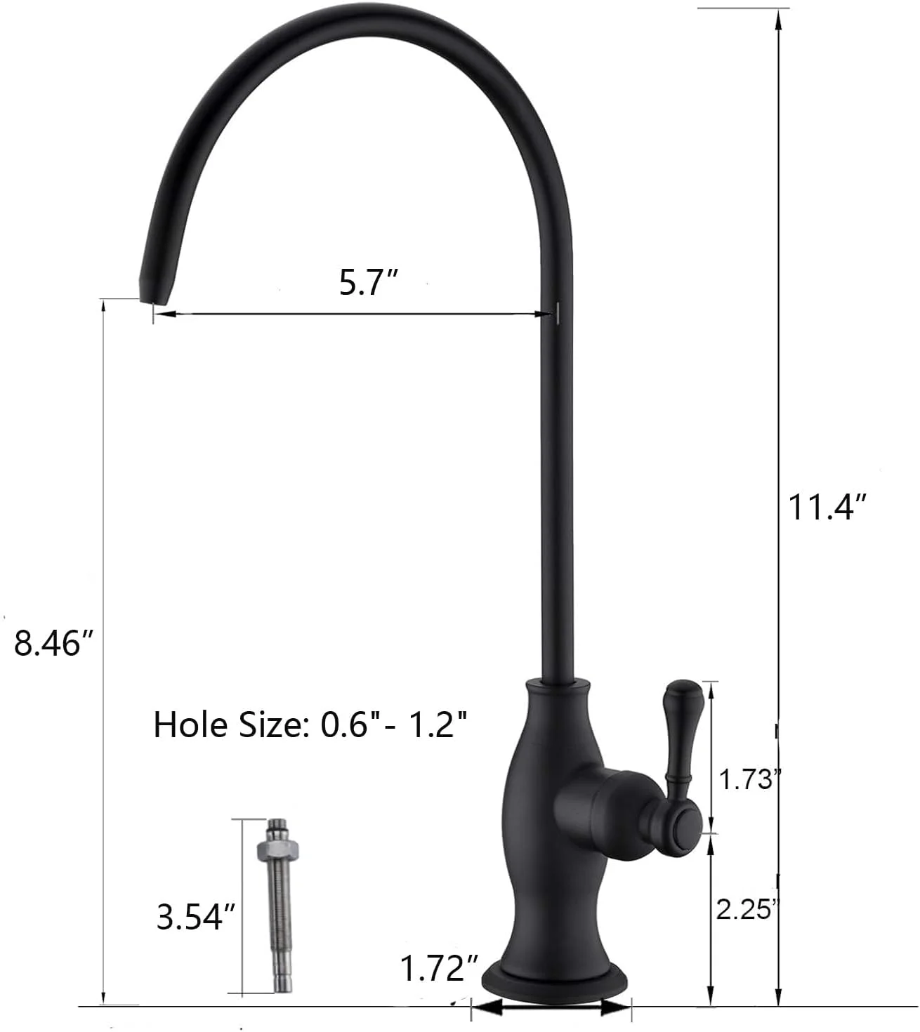 شیر آب فیلتر آب برنجی Delle Rosa، شیر فیلتراسیون آب تجاری برای سیستم فیلتر آب زیر سینک، شیر آب آشپزخانه و بار مدرن نیکل برس خورده برای آب آشامیدنی