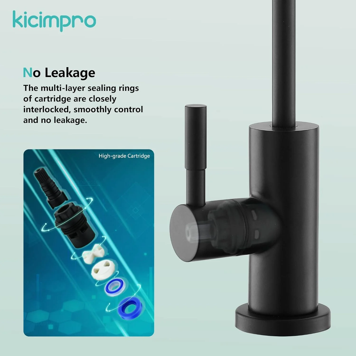 شیر آب اسمز معکوس مشکی Kicimpro، شیر آب RO، شیر آب فیلتر آب آشپزخانه، شیر آب نوشیدنی غیر هوا-گپ، سیستم فیلتراسیون آب، استیل ضد زنگ 304 مشکی مات، بدون سرب شیر آب اسمز معکوس مشکی Kicimpro، شیر آب RO، شیر آب فیلتر آب آشپزخانه، شیر آب نوشیدنی غیر هوا-گپ، سیستم فیلتراسیون آب، استیل ضد زنگ 304 مشکی مات، بدون سرب