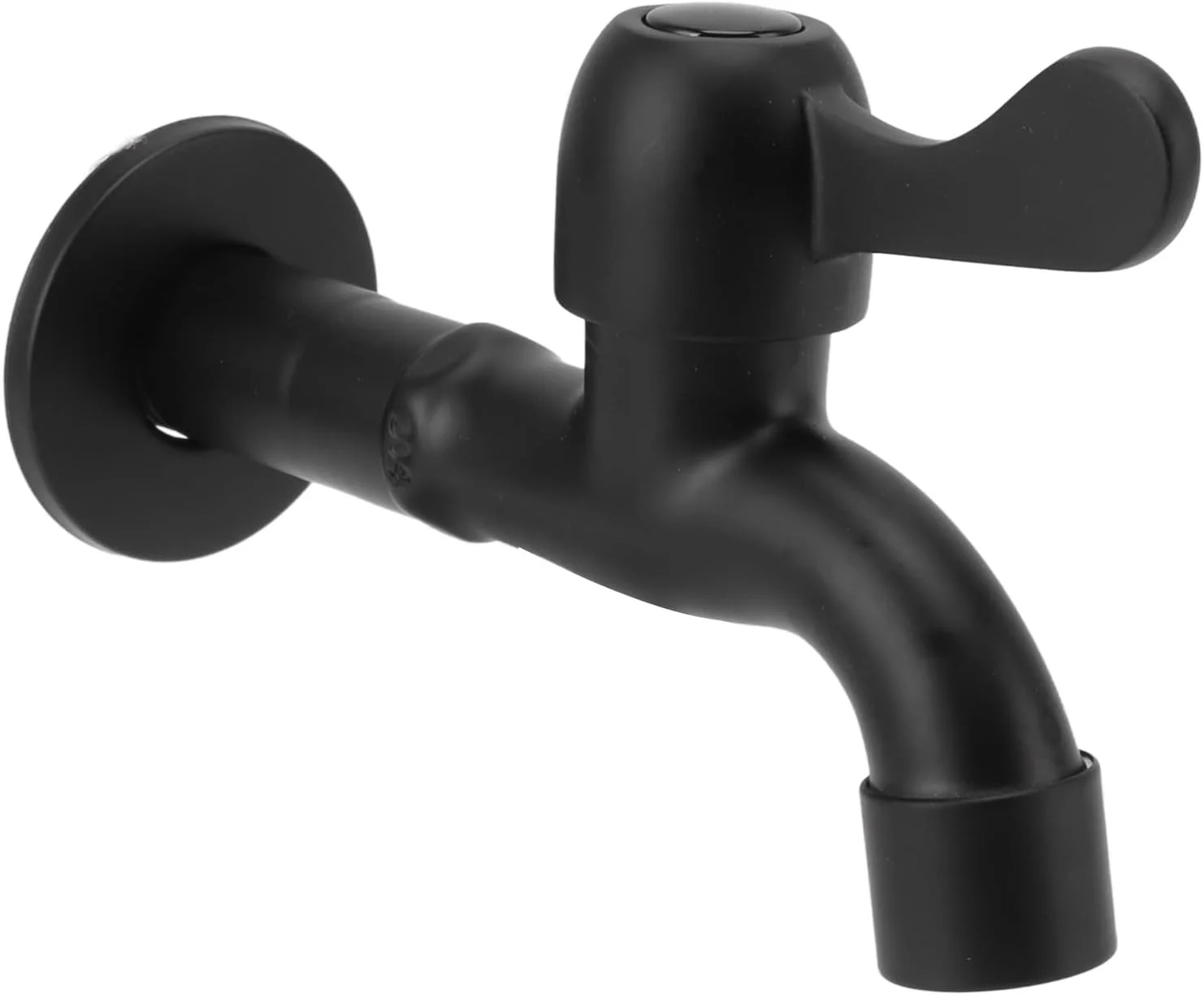 شیر آب مشکی مات Sorandy، شیر آب آشپزخانه استیل ضد زنگ، شیر آب تک سوراخ حمام مدل آبشاری، شیر آب برنجی روشویی تجاری (مناسب استخر تی)