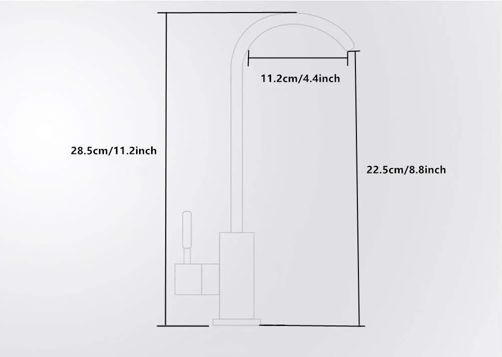 شیر آب آشامیدنی مشکی YOYMIZOO، شیر آب فیلتر آب سینک ظرفشویی استیل ضد زنگ، شیر آب تجاری با روکش نیکل برس خورده