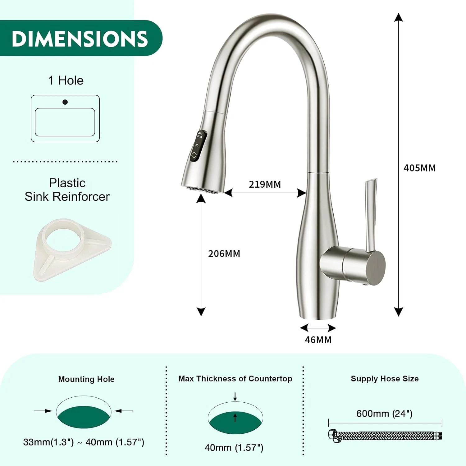 شیر آشپزخانه CREA با حسگر لمسی، شیر مخلوط کن آشپزخانه با دوش کشویی، شیر مخلوط کن آشپزخانه با 3 حالت، شیر سینک آشپزخانه با چرخش 360 درجه، استیل ضد زنگ شیر آشپزخانه CREA با حسگر لمسی، شیر مخلوط کن آشپزخانه با دوش کشویی، شیر مخلوط کن آشپزخانه با 3 حالت، شیر سینک آشپزخانه با چرخش 360 درجه، استیل ضد زنگ
