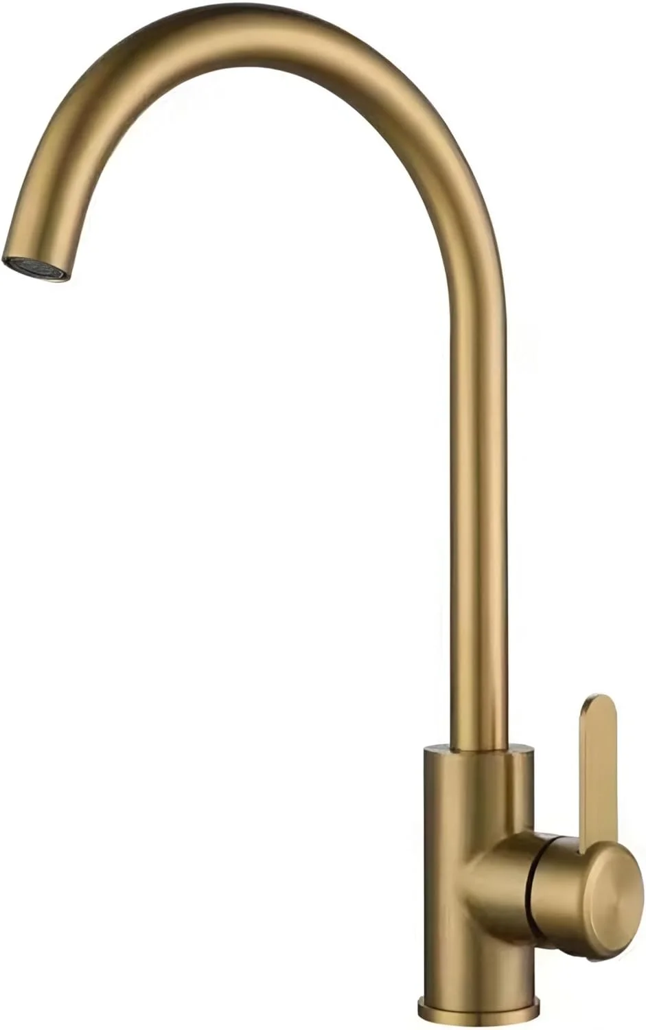 شیر آشپزخانه ان ایکس یو اس، شیر آب آشامیدنی، شیر آب تصفیه شده تک اهرمی 360 درجه، طلایی مات