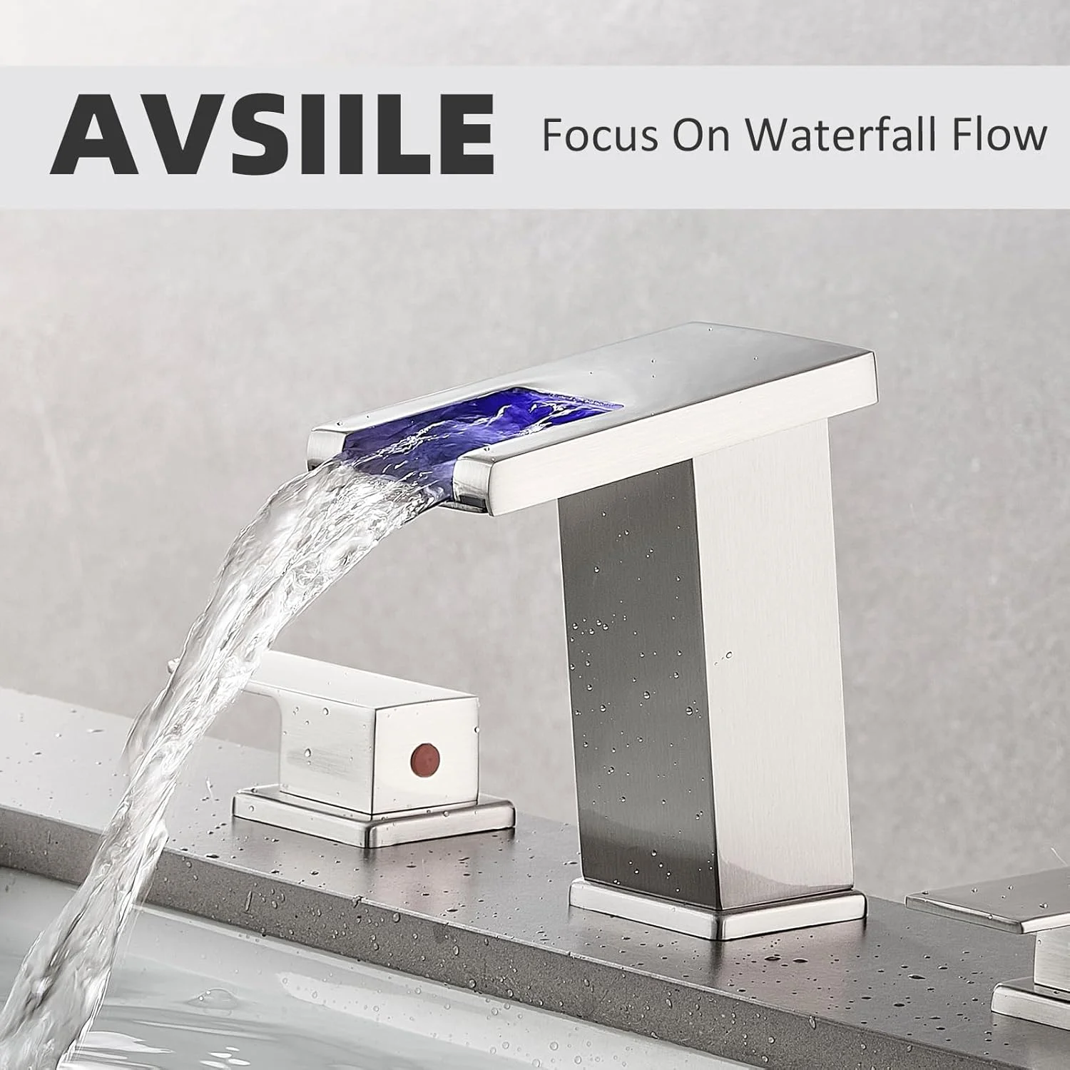 شیر آب روشویی ال ای دی AVSIILE، سه سوراخه، طلایی برس خورده، شیر آب آبشاری، شیر روشویی مدرن 8 اینچی و قطعات، شیر روشویی سه سوراخه دو دستگیره با پخش گسترده شیر آب روشویی ال ای دی AVSIILE، سه سوراخه، طلایی برس خورده، شیر آب آبشاری، شیر روشویی مدرن 8 اینچی و قطعات، شیر روشویی سه سوراخه دو دستگیره با پخش گسترده