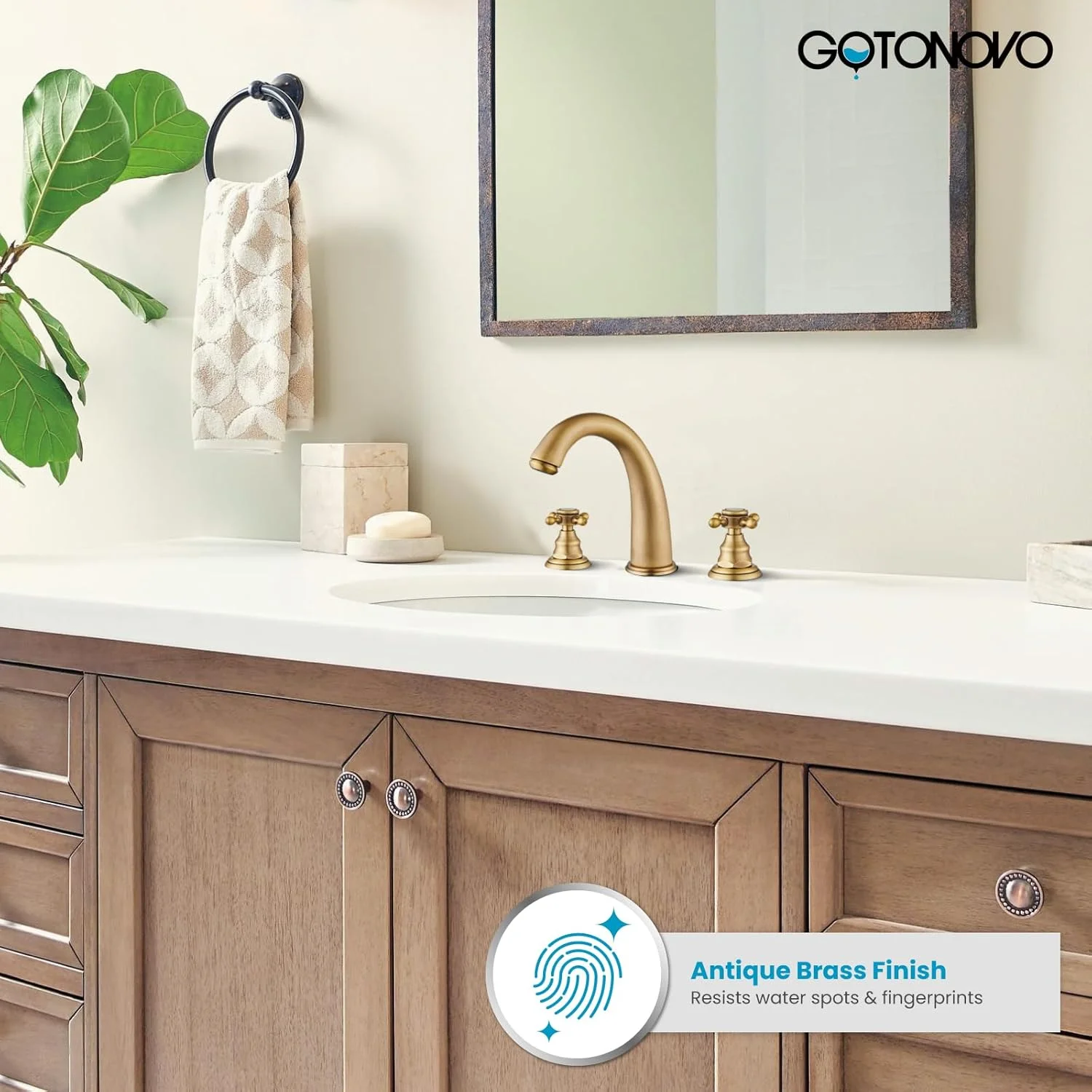 شیرآلات روشویی گوتونوو برای سینک 3 سوراخه با 2 دسته، شیر روشویی گسترده نصب شده روی عرشه با تخلیه پاپ آپ، خطوط آب، لوازم جانبی سینک روشویی دسته صلیبی برنجی عتیقه شیرآلات روشویی گوتونوو برای سینک 3 سوراخه با 2 دسته، شیر روشویی گسترده نصب شده روی عرشه با تخلیه پاپ آپ، خطوط آب، لوازم جانبی سینک روشویی دسته صلیبی برنجی عتیقه