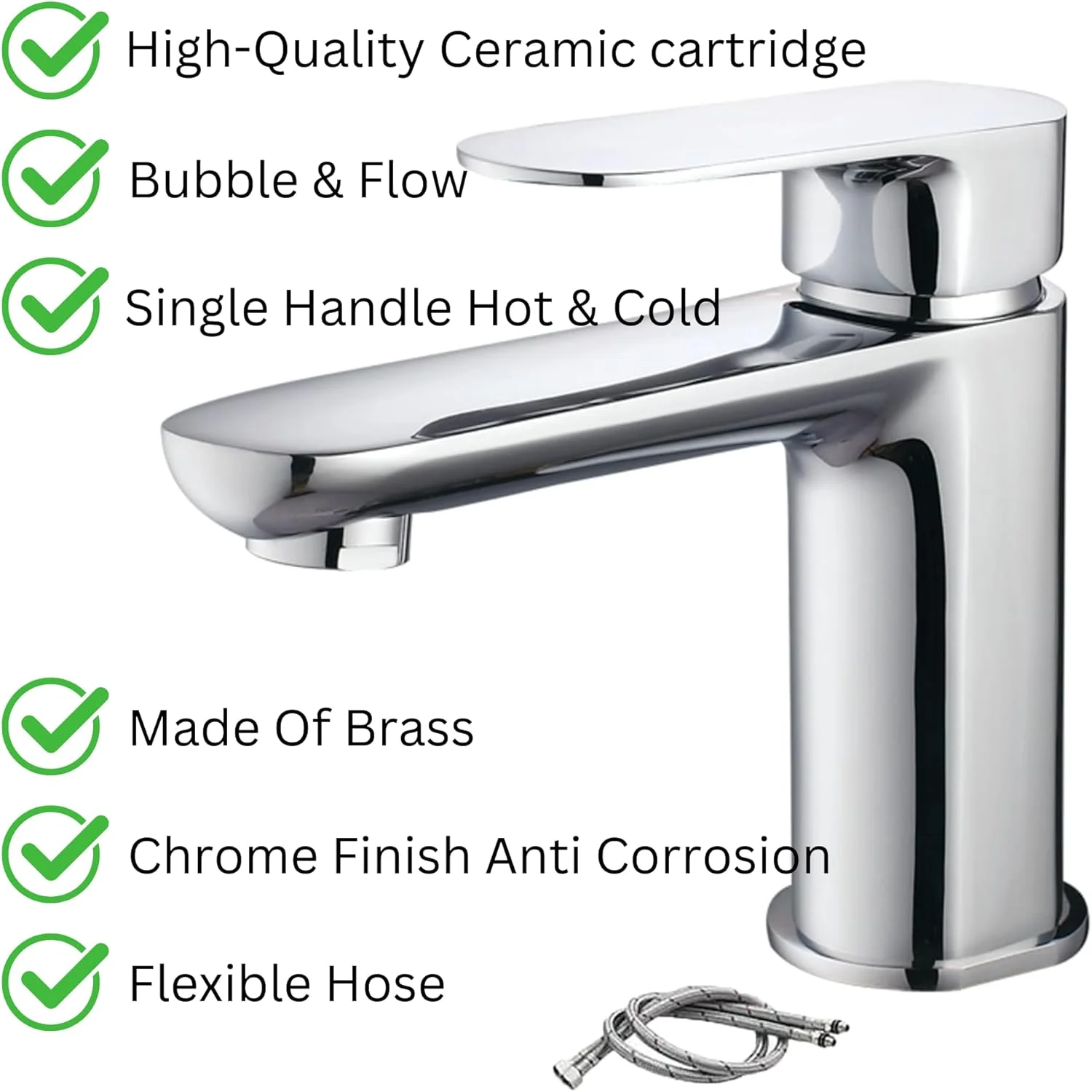 شیر روشویی پایه بلند ان ایکس یو اس، کروم، تک اهرمی، صرفه جویی در آب، آب سرد و گرم، مناسب سرویس بهداشتی و روشویی، مدرن شیر روشویی پایه بلند ان ایکس یو اس، کروم، تک اهرمی، صرفه جویی در آب، آب سرد و گرم، مناسب سرویس بهداشتی و روشویی، مدرن