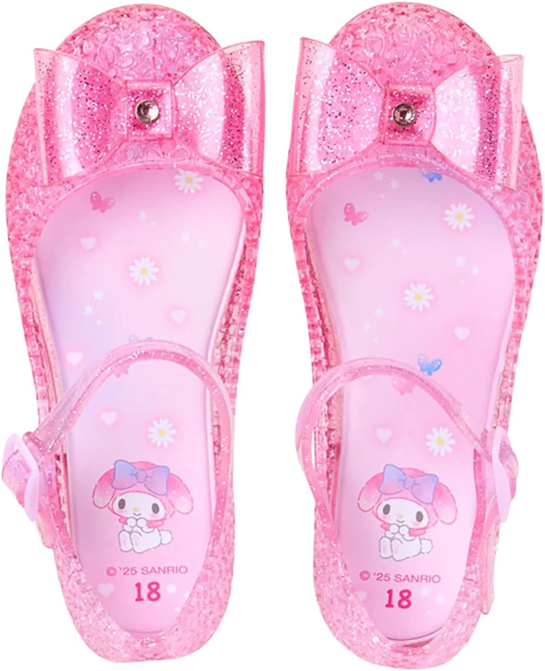 صندل شفاف بچگانه سانریو، مناسب کودکان، جنس PVC، مناسب فصل تابستان و گردش