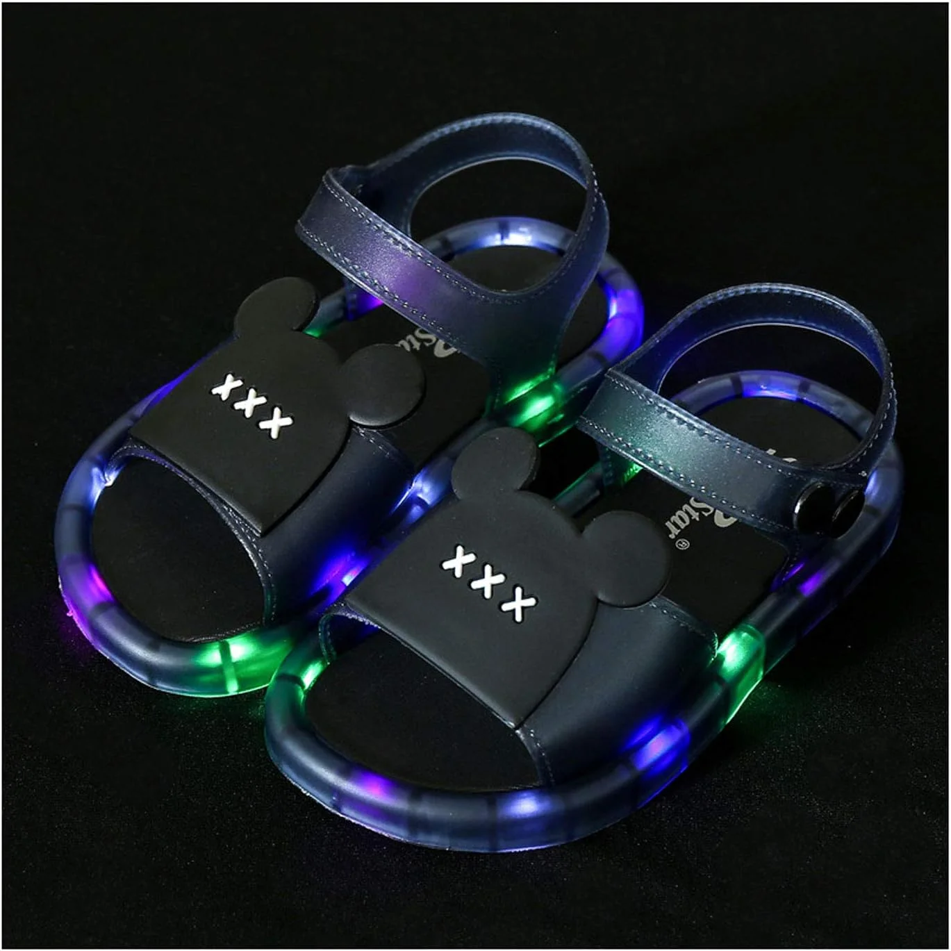 صندل بچگانه مدل Glowing رنگ مشکی