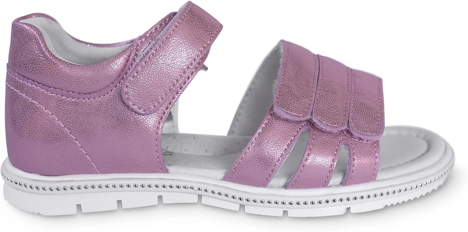 صندل دخترانه پروتتیکا کلارا صورتی - چرم جیر، پشتیبانی از قوس پا - کفش برای دختران بزرگتر | 3.5 تا 7 سال |