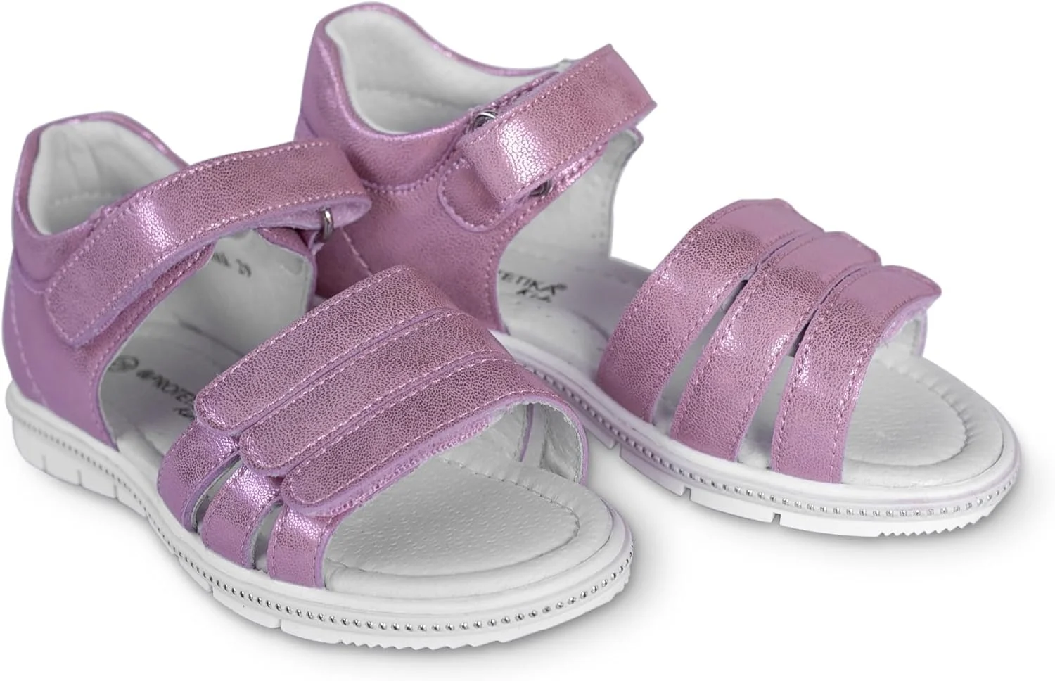 صندل دخترانه پروتتیکا کلارا صورتی - چرم جیر، پشتیبانی از قوس پا - کفش برای دختران بزرگتر | 3.5 تا 7 سال |