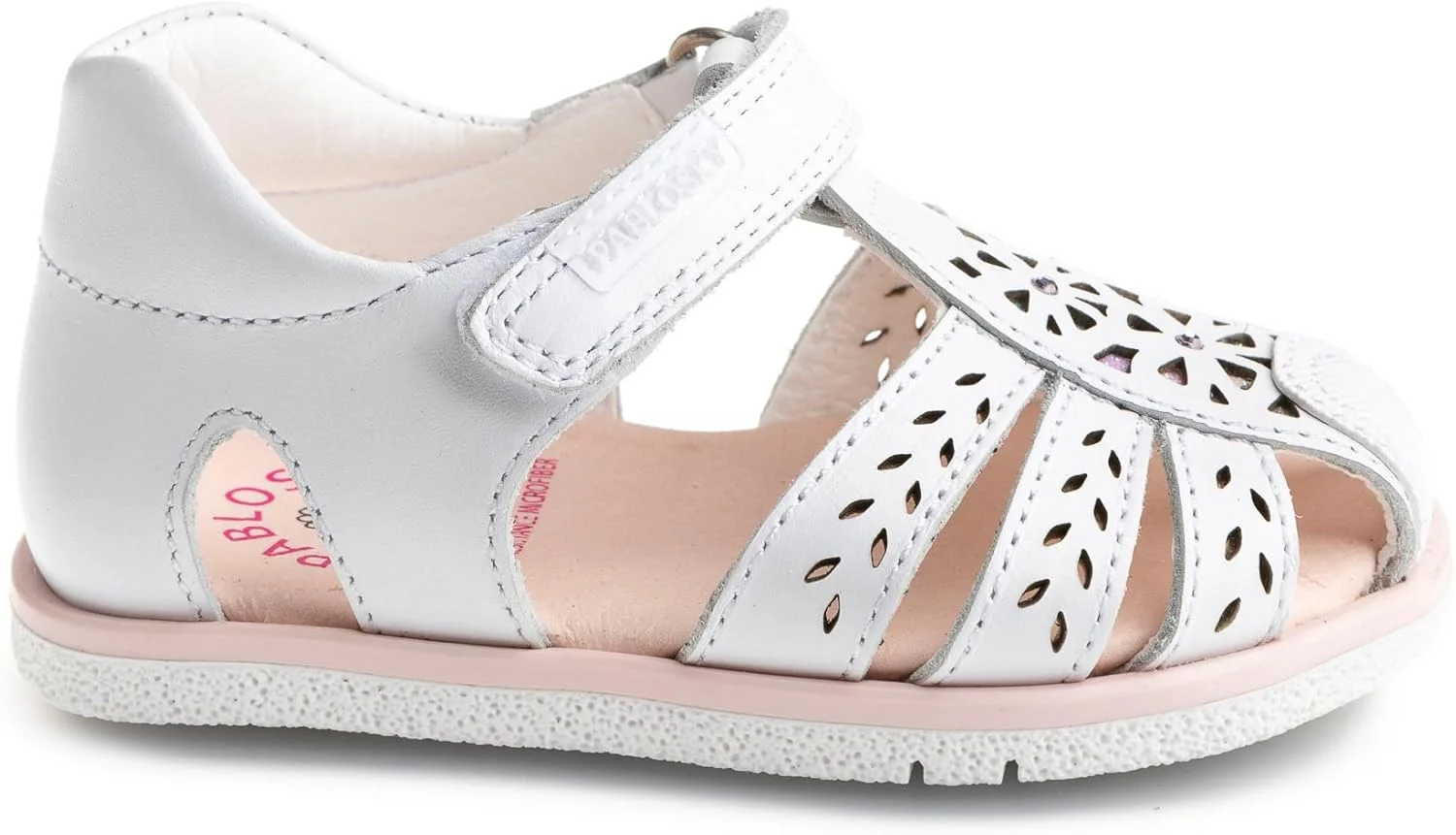 صندل پابلسکی مدل Quizz 053900، سفید، سایز 20 EU پهن