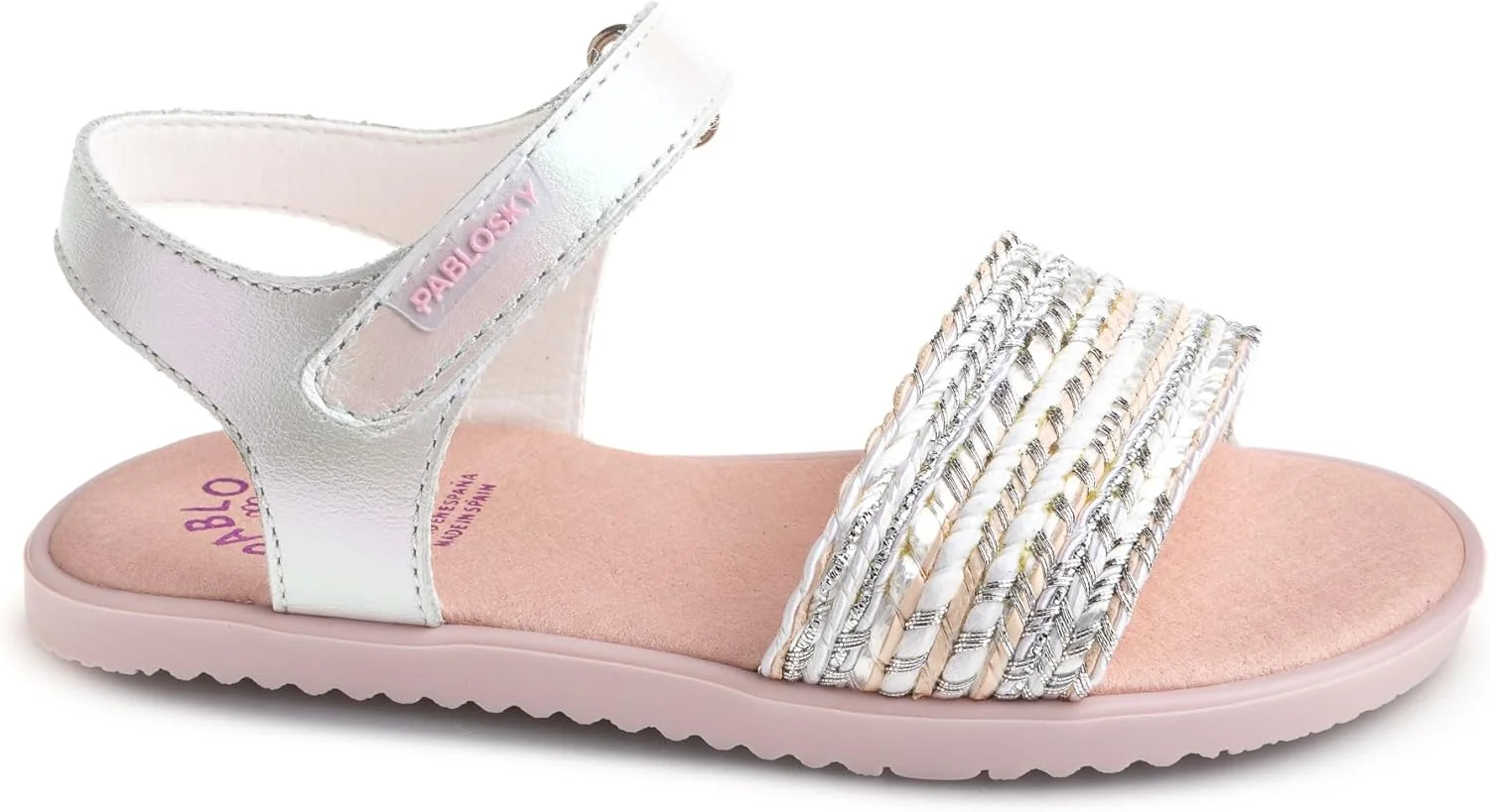 صندل تخت دخترانه پابLOSKY مدل Quilate 442808، سفید، سایز 25