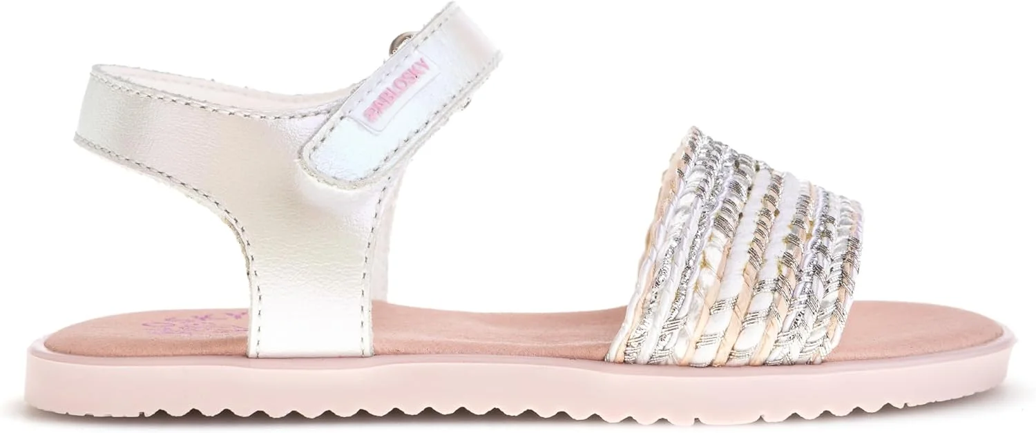 صندل تخت دخترانه پابLOSKY مدل Quilate 442808، سفید، سایز 25