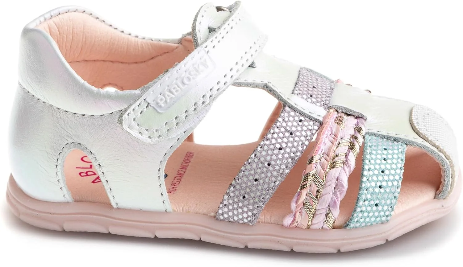 صندل پابلسکی زیگ 051408، سفید، سایز 18 اروپا (پهنای زیاد)