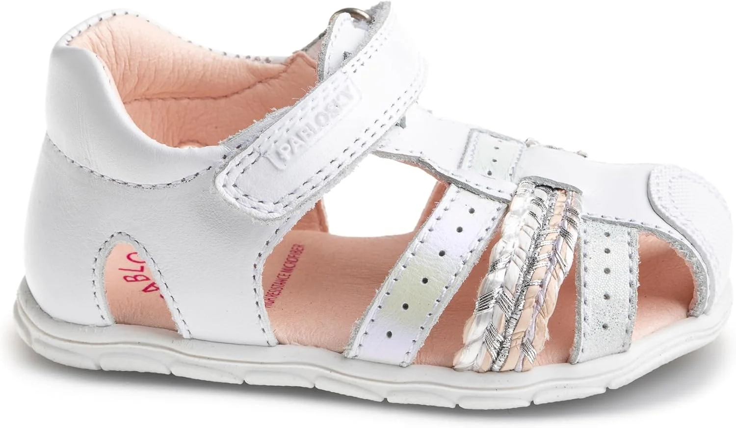 صندل پابلسکی زیگ 051400، سفید، سایز 18 اروپا عرض پهن