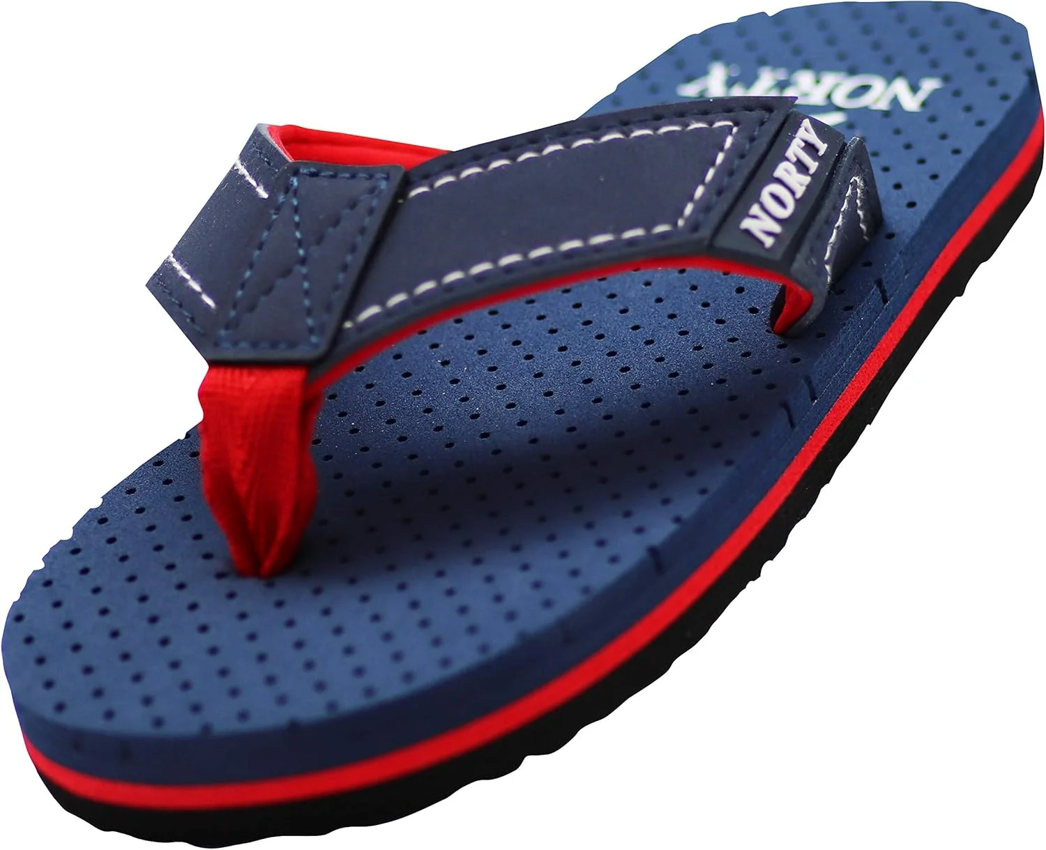 صندل انگشتی ساحلی پسرانه و دخترانه نورتی - مناسب استخر، ساحل و استفاده روزمره - یک سایز کوچک است