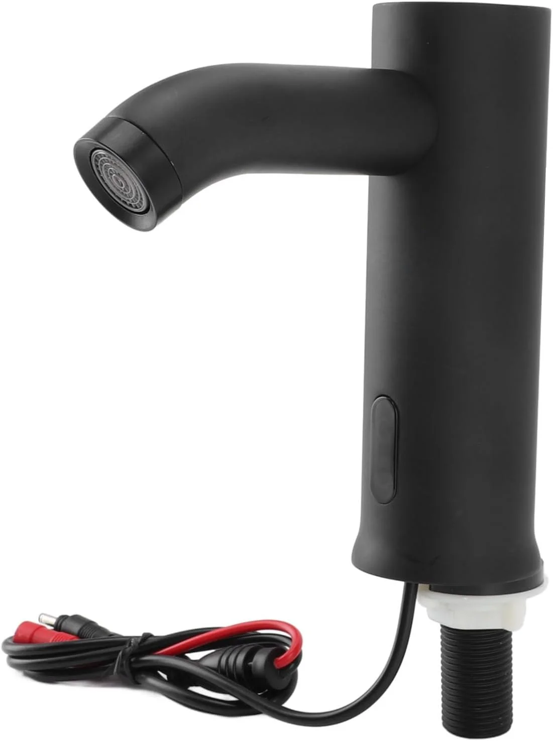 شیر آب اتوماتیک با حسگر حرکتی، شیر سینک استیل ضد زنگ بدون لمس با حسگر مادون قرمز و فاصله سنجش 15-20 سانتی متر، برای آشپزخانه حمام فضای تجاری مشکی