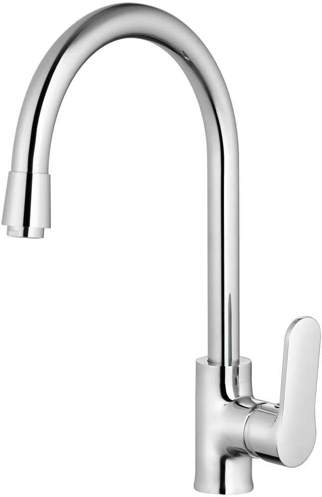 شیر سینک مدرن میلانو فیرا - روکش کروم | شیر روشویی برای دستشویی، روشویی | شیر آب سینک حمام برنجی جامد | لوازم لوکس حمام، توالت | شیر کنترل آب