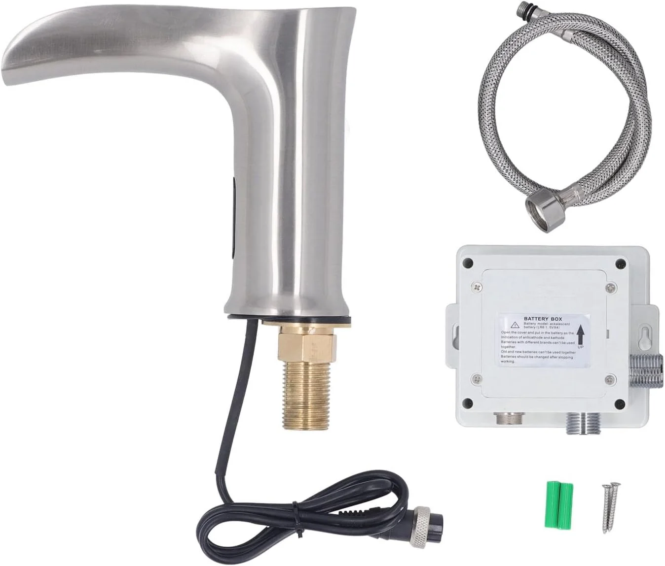 شیر آب بدون لمس گیرول، شیر آب سنسور اتوماتیک، رزوه نر G1/2 اینچ DN15، شیر آشپزخانه و حمام بدون دست، شیر آب سنسوری صرفه جویی در آب