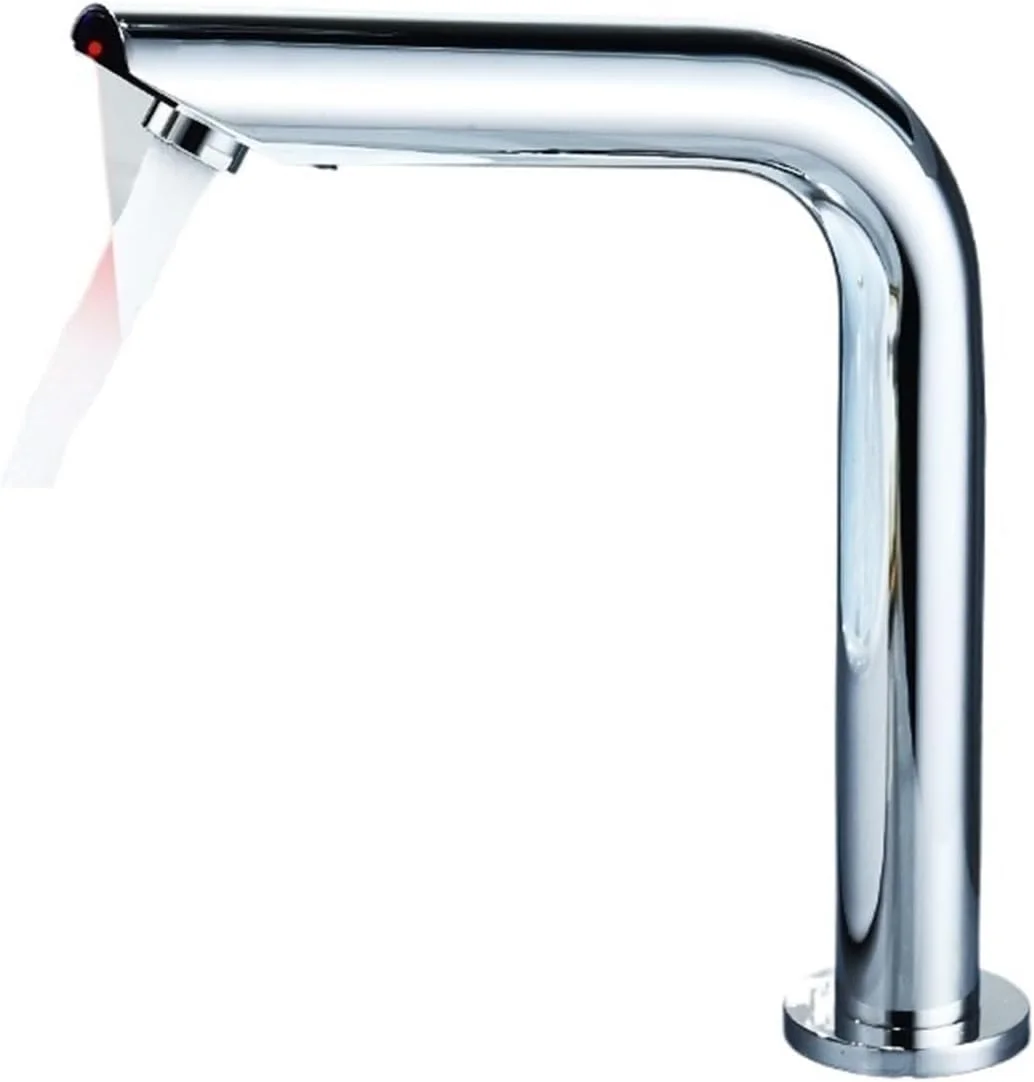 شیر آب، شیر روشویی سنسوردار کروم، شیر آب اتوماتیک مخلوط کننده آب، شیرهای سینک بلند ELS8870 (گرم و سرد متوسط)