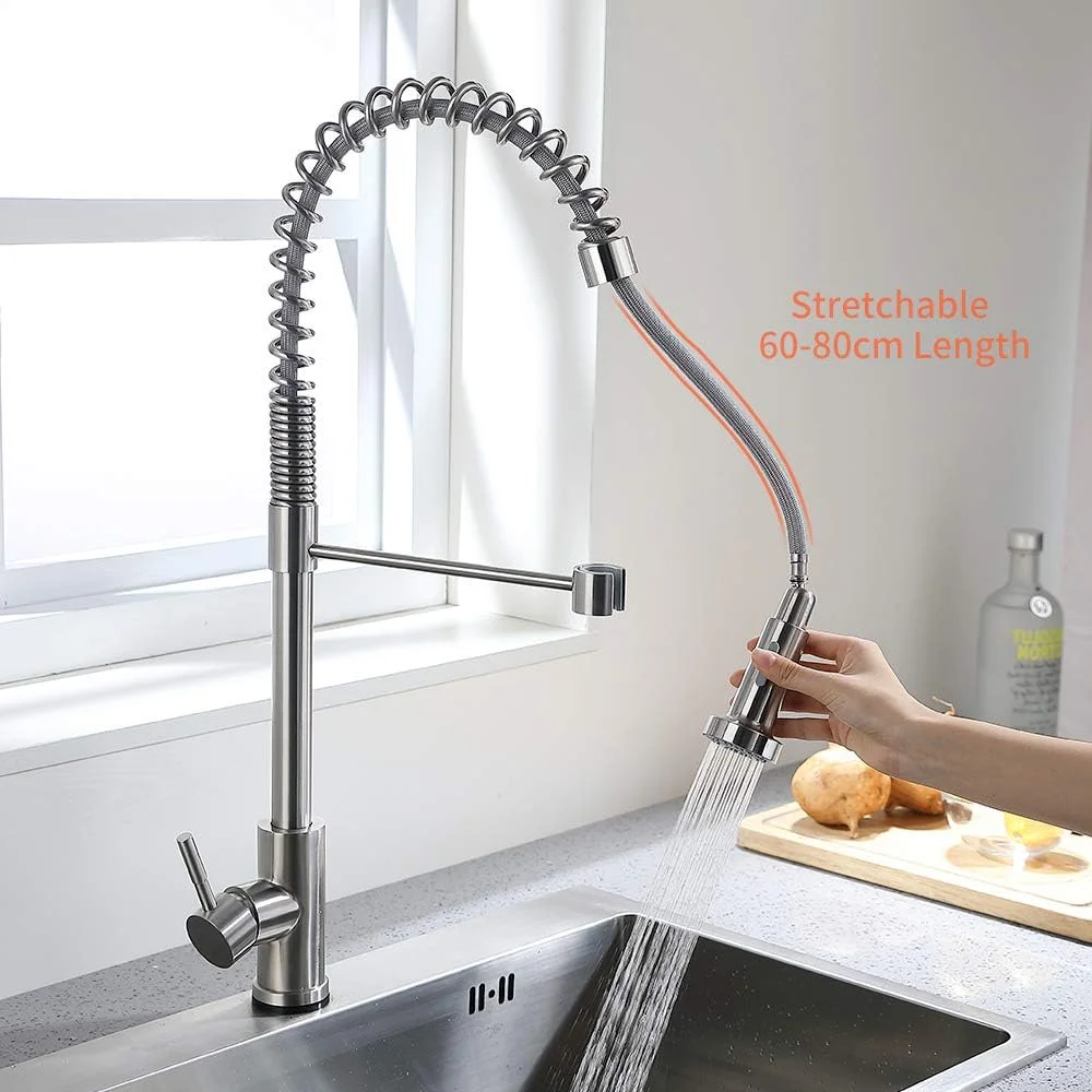 شیرآلات آشپزخانه با کنترل لمسی، شیر آب هوشمند، شیرآلات آشپزخانه استیل ضد زنگ، شیر مخلوط سینک سه طرفه