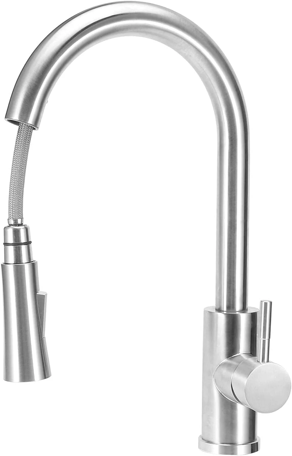 شیر ظرفشویی آشپزخانه، شیر آب آشپزخانه با حسگر لمسی چرخان 360 درجه و تک دستگیره با اسپری کشویی برای آشپزخانه و حمام منزل