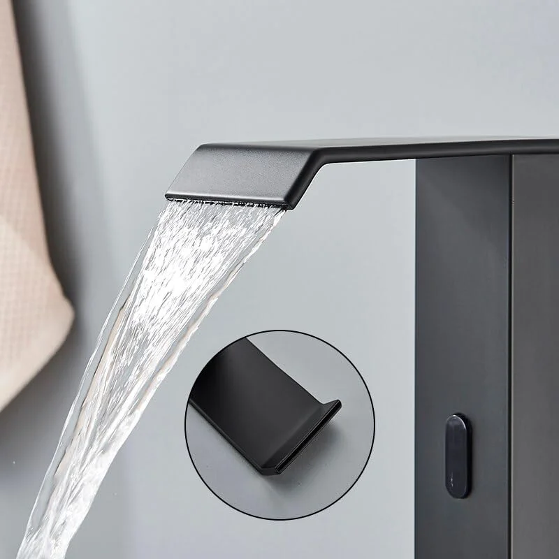 شیر آب اتوماتیک مشکی روشویی، شیر مخلوط کننده آب با حسگر لمسی، شیر سینک (رنگ: طلایی بلند) شیر سینک آشپزخانه (کروم کوتاه)