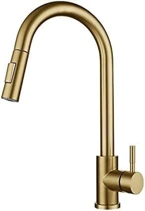 شیر آشپزخانه برای بار، خانه های روستایی و تجاری، شیر آشپزخانه استیل 304، شیر آب لمسی بیرون کشیدنی، شیر مخلوط هوشمند آب گرم و سرد، شیرآلات سینک