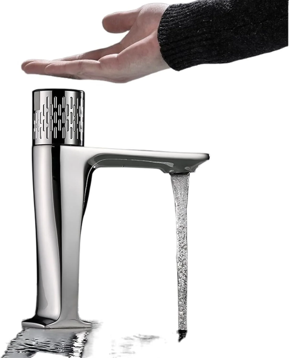 شیر آشپزخانه HBEIDAHUANG لمسی هوشمند، شیرآلات برنجی حمام، شیر آب حسگر grifo lavabo، شیر مخلوط کننده سینک اتوماتیک بدون تماس، شیر لمسی کروم