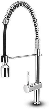 شیر آشپزخانه فنری KOHARA با قابلیت بیرون کشیدن، سنسور دمای LED، تغییر رنگ آب در 3 رنگ، چرخش 360 درجه، مخلوط کن آب سرد و گرم