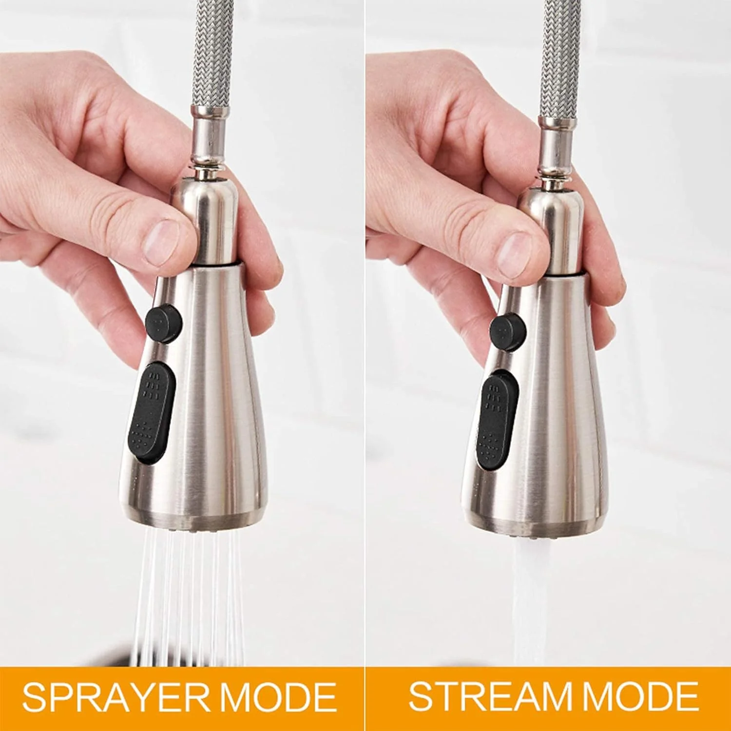 شیرآلات آشپزخانه لمسی هوشمند، شیر آشپزخانه حسگر لمسی استیل ضد زنگ، شیر آشپزخانه با اسپری کشویی، شیر مخلوط کن آشپزخانه تک دسته